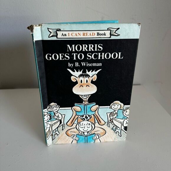 Morris Goes To School Vintage 1970 Hardcover Book - Picture 1 of 8